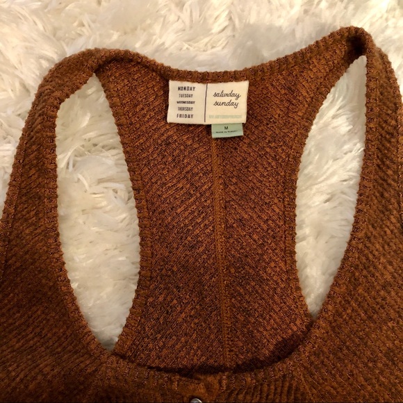 Anthropologie Lucie Ribbed Racerback Tank - Picture 7 of 8